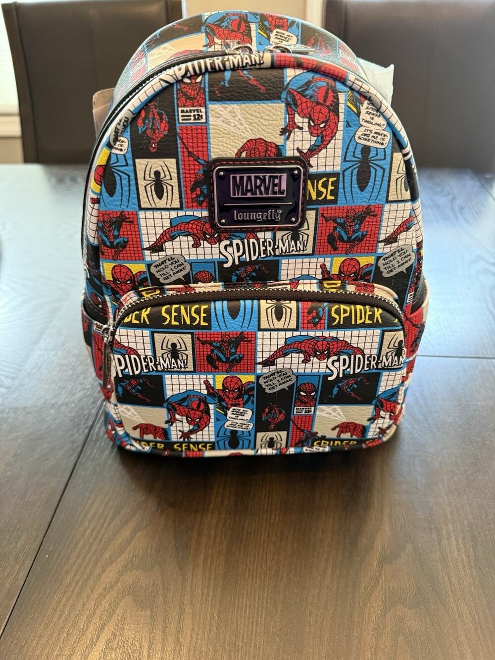 Disney Marvel Spiderman Loungefly Mini Backpack New With Tags